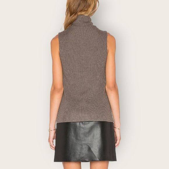 Bailey 44 American in Paris Brown Knit Leather Dress - Picture 4 of 15